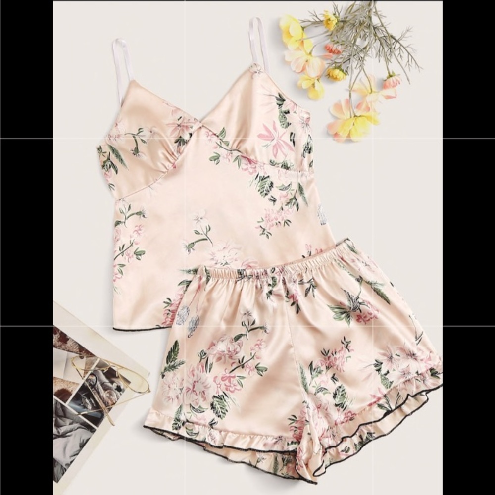 Floral  Cami PJ Set